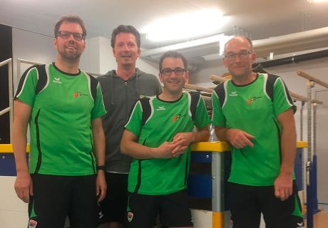 Siegerteam Prellballturnier – Christian Meier, Domenik Somm, Erwin Hörler, Markus Rusch